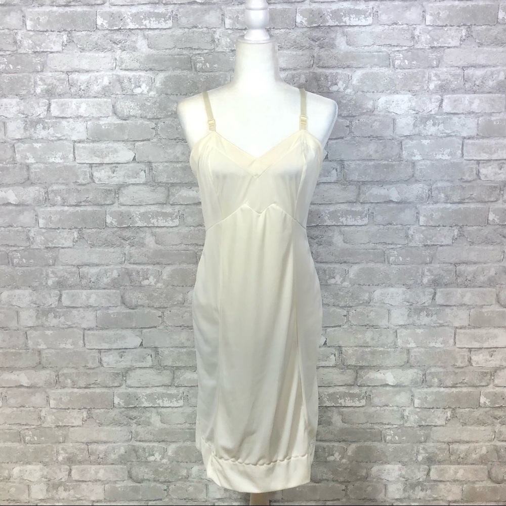 Vintage Mary Barron Pullover Full Slip Off White S - Picture 4 of 13